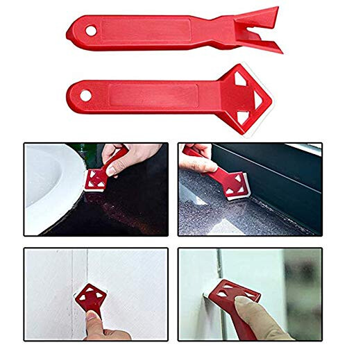 Caulk Removal Tool and Tile Floor Scraper Set for Easy Glue Removal and Precise Caulk Cutting