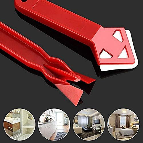 Caulk Removal Tool and Tile Floor Scraper Set for Easy Glue Removal and Precise Caulk Cutting 1