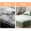 4 Pack Bed Sheet Holders with Secure Lock Strips, Adjustable Corner Fasteners for All Mattress Types Grey 5
