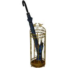 Metal Umbrella Stand with Drip Tray, Decorative Wrought Iron Holder for Entryway Hallway Office
