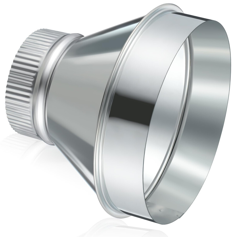 7 Inch To 4 Inch Hvac Duct Reducer Galvanized Steel Connector For Ventilation Systems 9113335901889