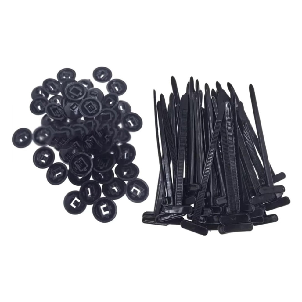 Cable Tie Buckles 50Pcs, Reusable Onebutton Quick Lock For Cable Management Home And Office 9053599247555