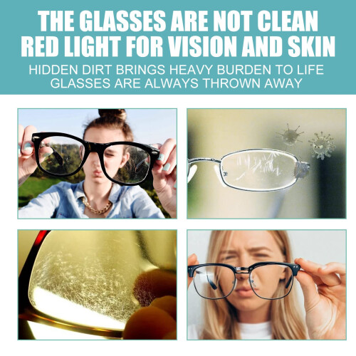 Lens Scratch Remover Spray 100ml Kit for Glasses and Sunglasses with Microfiber Cloth 2 Pack 2