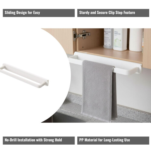 Expandable Wall Mounted Drying Rack with PullOut Design for Kitchen and Bathroom Storage 2