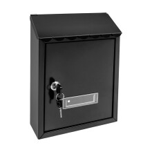 Large Wall Mount Locking Mailbox with Key Lock, Weatherproof Secure Mailbox for Home Office School