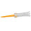 Foldable Golf Tee, Anti-Flying Rotatable Practice Ball Studs Orange 4