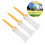 Foldable Golf Tee, Anti-Flying Rotatable Practice Ball Studs Orange 16