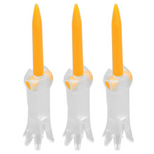 Tee de golf pliable pour l'entraînement 85 mm/3,3 po orange PP
