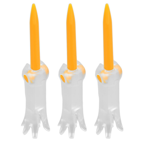 Foldable Golf Tee, Anti-Flying Rotatable Practice Ball Studs Orange