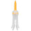 Foldable Golf Tee, Anti-Flying Rotatable Practice Ball Studs Orange 6