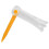Foldable Golf Tee, Anti-Flying Rotatable Practice Ball Studs Orange 8