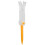 Foldable Golf Tee, Anti-Flying Rotatable Practice Ball Studs Orange 12