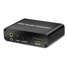 HDMI ARC Audio Extractor Converter with Optical RCA 3.5mm Outputs, 192kHz 5.1CH for Home Theater