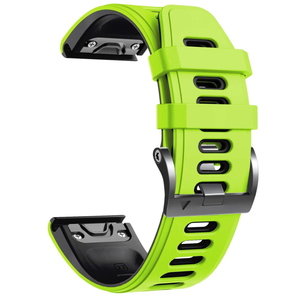 22Mm Waterproof Silicone Watch Band Strap For Garmin Fenix 6, Fenix 6 Pro And Forerunner 945 9174973765356