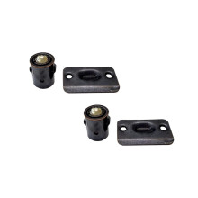 Oil Rubbed Bronze Door Ball Catch 2 Pack with Strike Plate for Secure Door Closure