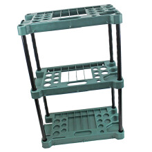 Garden Tool Organizer Garage Utility Rack, 3 Tier HeavyDuty SpaceSaving Indoor Outdoor Holder