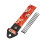 Universal Car Tow Strap with Japanese Wave Pattern, Red Decorative Trailer Belt with Hook 1