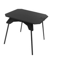 Black Folding Camping Table with Foldable Design for Outdoor Tactical Camping and MultiFunctional Use