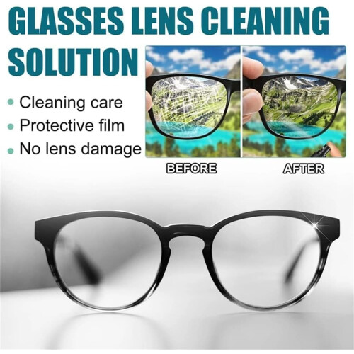 Eyeglass Scratch Remover Spray 3Pcs AntiScratch Lens Cleaner Solution for Clear Vision Restore 2