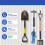 Tool Hooks Set for Shed 6 Pcs ABS Garage Wall Hooks J U V Shape SpaceSaving Vertical Storage 4