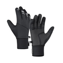 Winter Motorcycle Gloves Waterproof Thermal Touchscreen Full Finger Cycling Skiing Gloves Small Black
