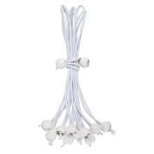 10 Pack 12 Inch Heavy Duty Bungee Cord with Ball Ends for Tents Tarps Camping Cargo White