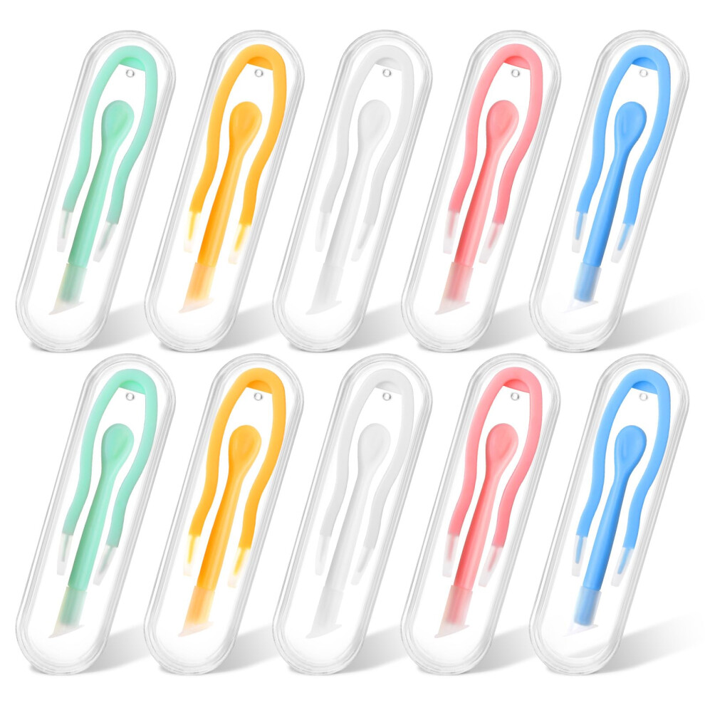 Contact Lens Remover and Applicator Set, Soft Lens Removal Kit with Tweezers and Stick, 10PCS