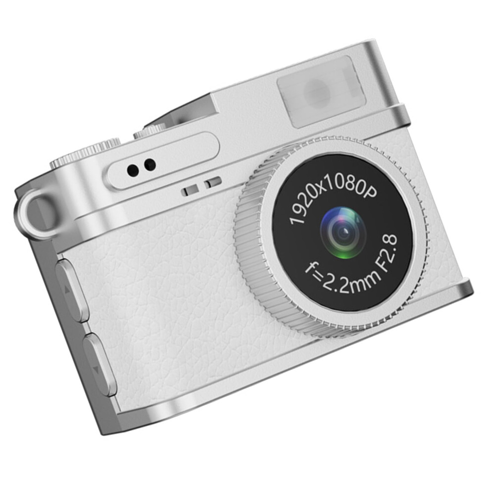 Miniature Travel Camera 1080P Video Capture With Display Compact Thumb Size Rechargeable White 9092120656206