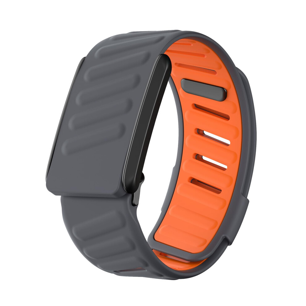 Replacement Band For Whoop 4.0 Soft Silicone Sport Strap Waterproof Sweatproof Adjustable Fit Gray/Orange 9053599249382