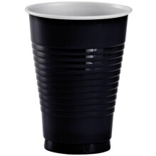 18 oz Black Plastic Cups 250 Count Durable CrackResistant Disposable Party Cups for Events and Everyday Use