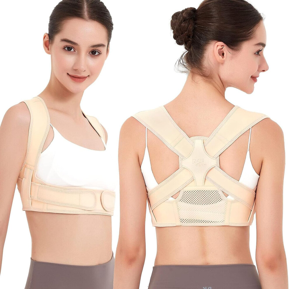 Posture Corrector for Women and Men Adjustable Back Brace for Spine Pain Relief LXL