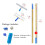 Telescopic Window Cleaning Pole 41ft Extendable Kit for  Windows with 360 Rotating Squeegee 2