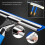 Telescopic Window Cleaning Pole 41ft Extendable Kit for  Windows with 360 Rotating Squeegee 3