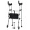 Walker with Wheels Adjustable Height Folding Walker for Tall Seniors with Forearm Support 1