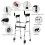 Walker with Wheels Adjustable Height Folding Walker for Tall Seniors with Forearm Support 4