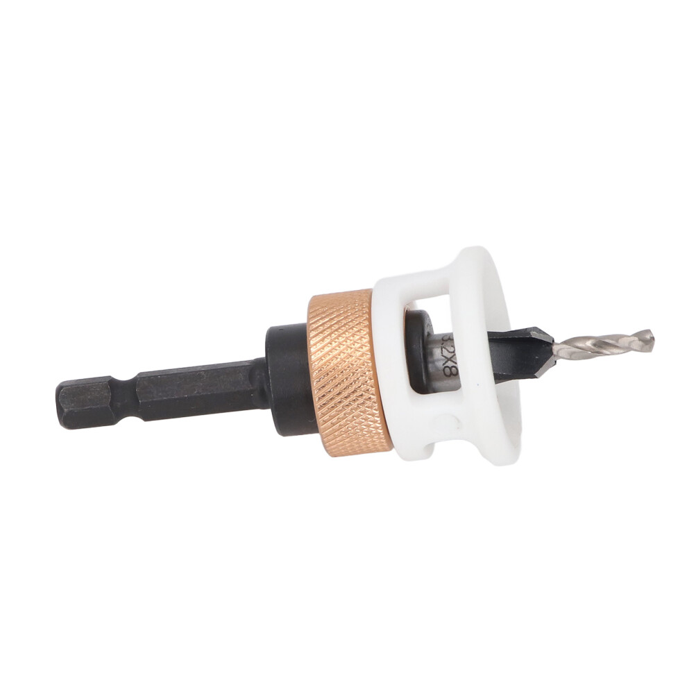 Aluminium Alloy Countersink Drill Bit Set 4 Flute Adjustable Depth For Woodwork 7891383938089