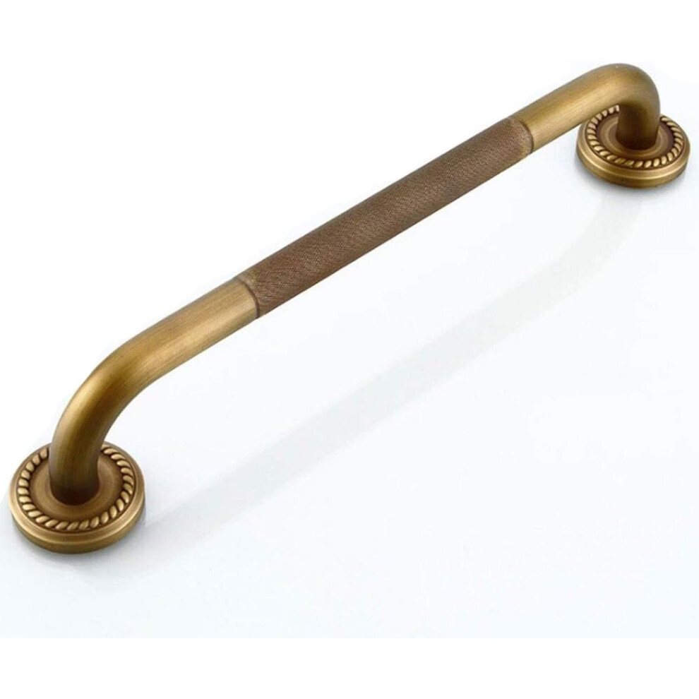 Antique Brass Bathroom Grab Bar 50cm NonSlip Ergonomic Safety Rail for Elderly and Disabled