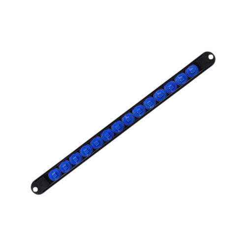 Socket Organizer Rail with 360 Rotating Clips, Spring Lock, Heavy Duty Tool Box Storage, Blue