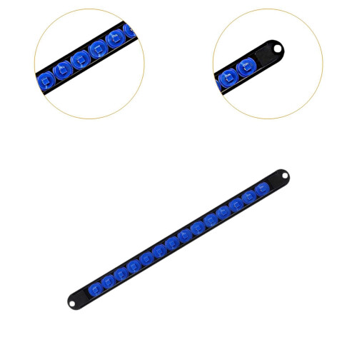 1/4 Inch Socket Organizer Rail with Secure Locking and Removable End, Blue Style C 1