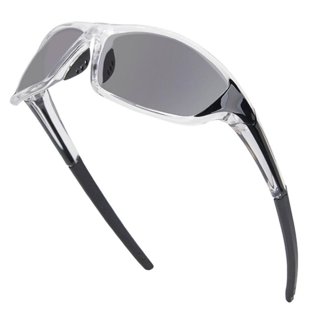 Black Reading Sunglasses Fulllens 1.75X Uv400 Protection Wraparound Sports Style Clear