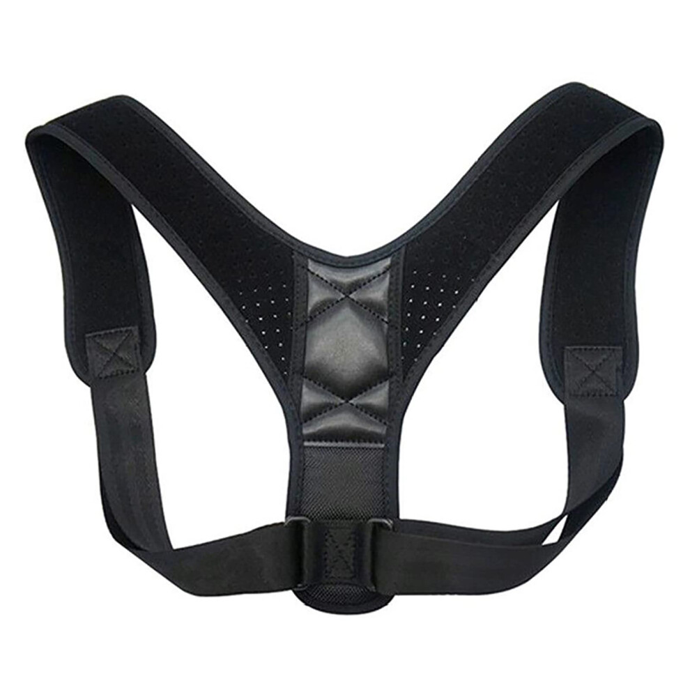 Posture Corrector and Back Brace with Adjustable Straps for Upper Back Support, Breathable for Adults