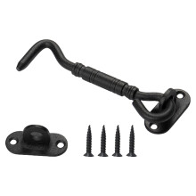 Heavy Duty Reinforced Steel Wall Hook Matte Black with Screws for Garage Warehouse Storage