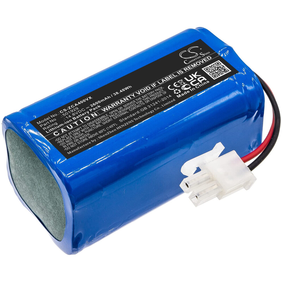 14.8V Liion Replacement Vacuum Cleaner Battery 2600Mah For Profimaster And Briciola Models 9174973768197