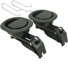 Pack of 2 Universal Recliner Replacement Handles with Cable Hook, Durable Plastic Lever Pull