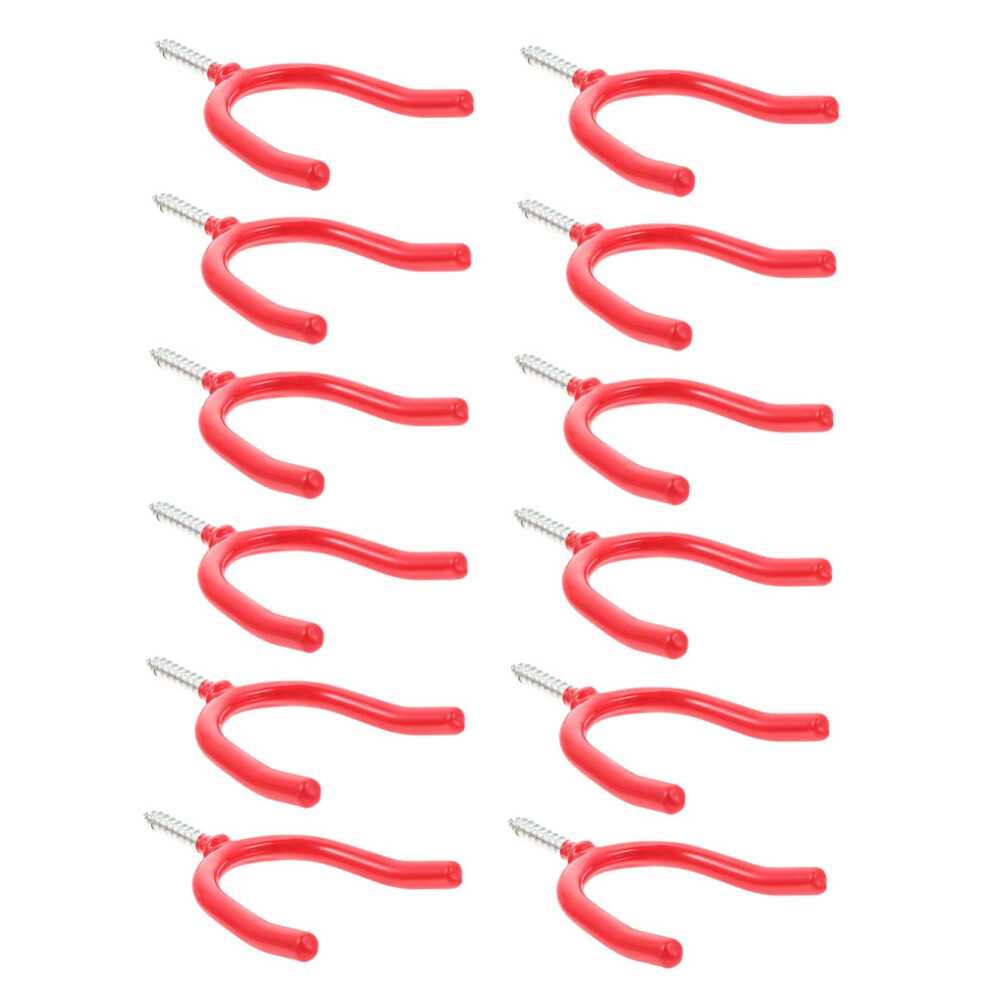 Garage Utility Hooks 16Pcs Heavy Duty Yshape Steel Wall Mounted For Tool And Garden Storage 9169991823881