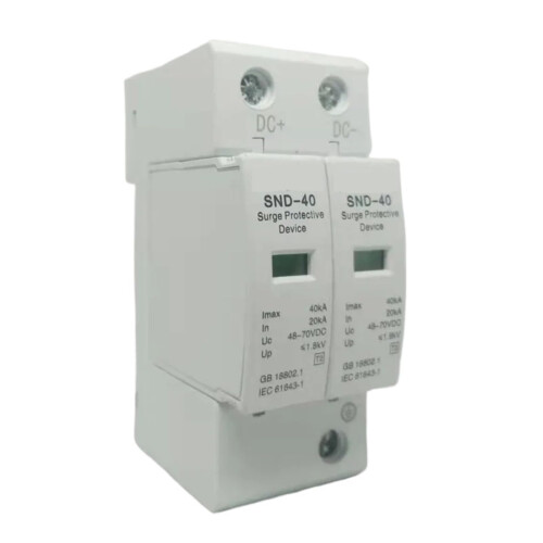 2P 40KA DC Surge Protector for 12V220V Voltage Protection Home Office Electronics