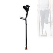 Adjustable Aluminum Forearm Crutch for Adults with Ergonomic Support and NonSlip Rubber Tip