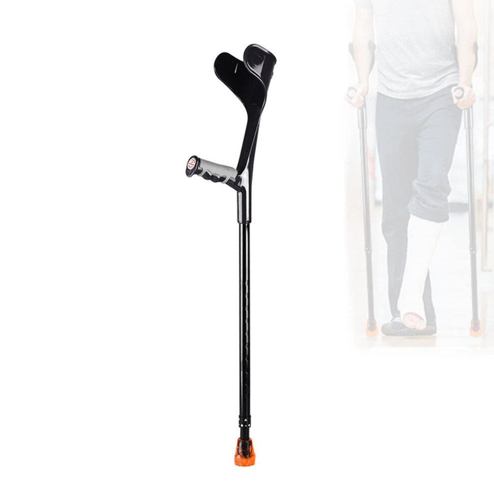 Adjustable Aluminum Forearm Crutch for Adults with Ergonomic Support and NonSlip Rubber Tip