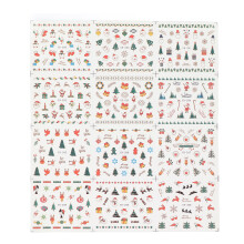 Stickers pour ongles écologiques, cadeau de Noël, manucure DIY, autocollants à transfert d'eau pour toutes les occasions