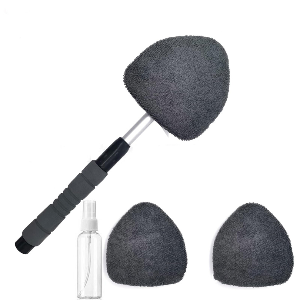 Car Windshield Cleaner With Extendable Handle, 180 Rotatable Microfiber Head For Clear View 9174973768579